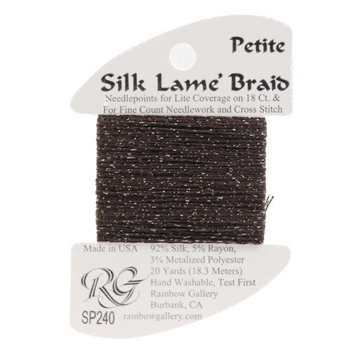 Silk Lame Braid Petite - SP240 Seal Skin