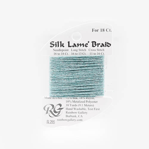Silk Lame Braid 18 - SL255 Seaglass