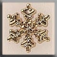 Medium Snowflake Gold Bead