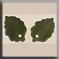 Medium Leaf Matte Olive Bead