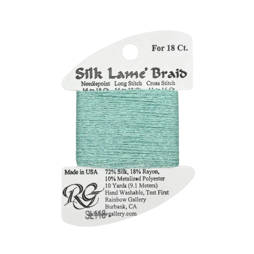 Silk Lame Braid 18 - SL118-SEA SPRAY