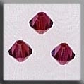 Rondele Champagne Fuschia Bead