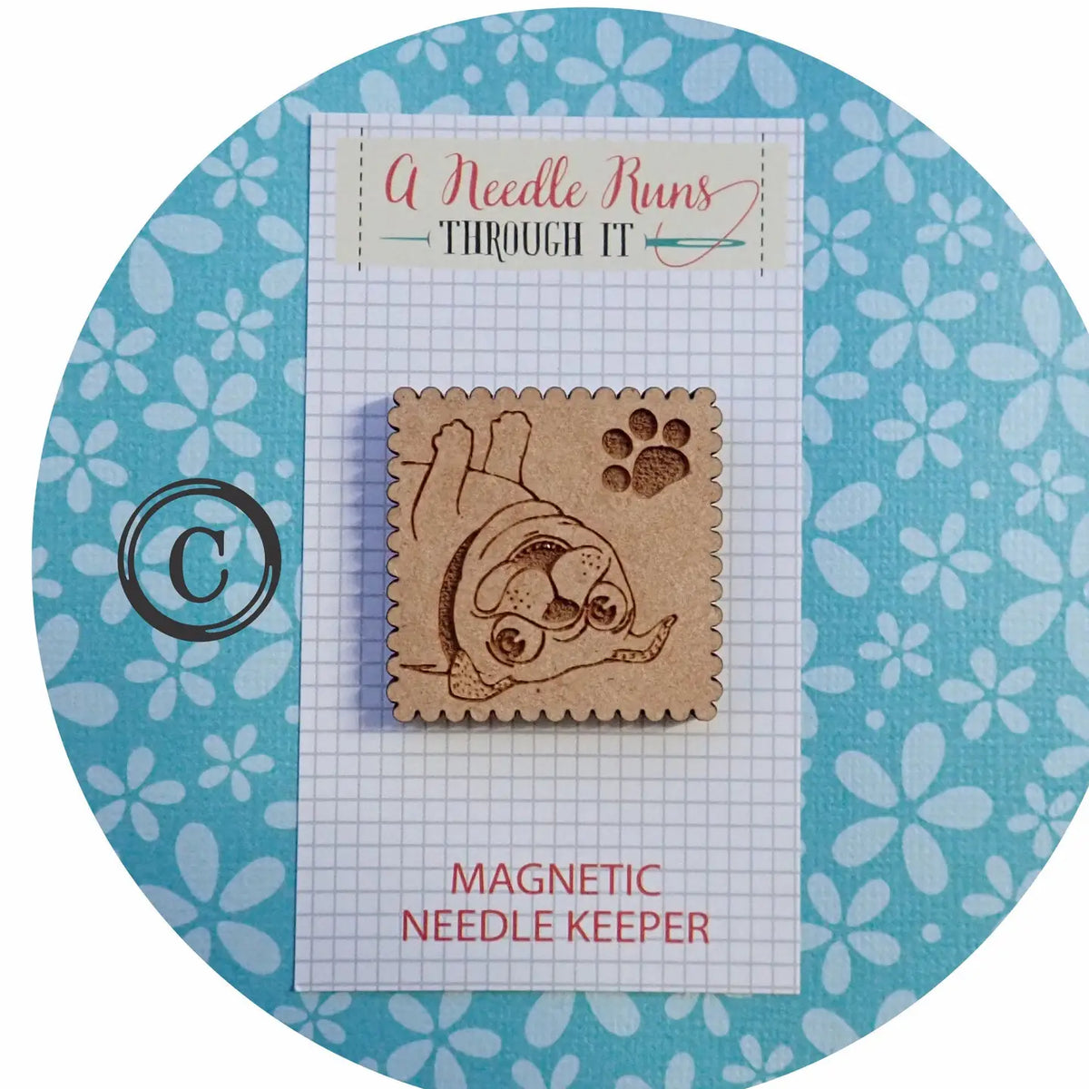 Pug Square Needle Minder