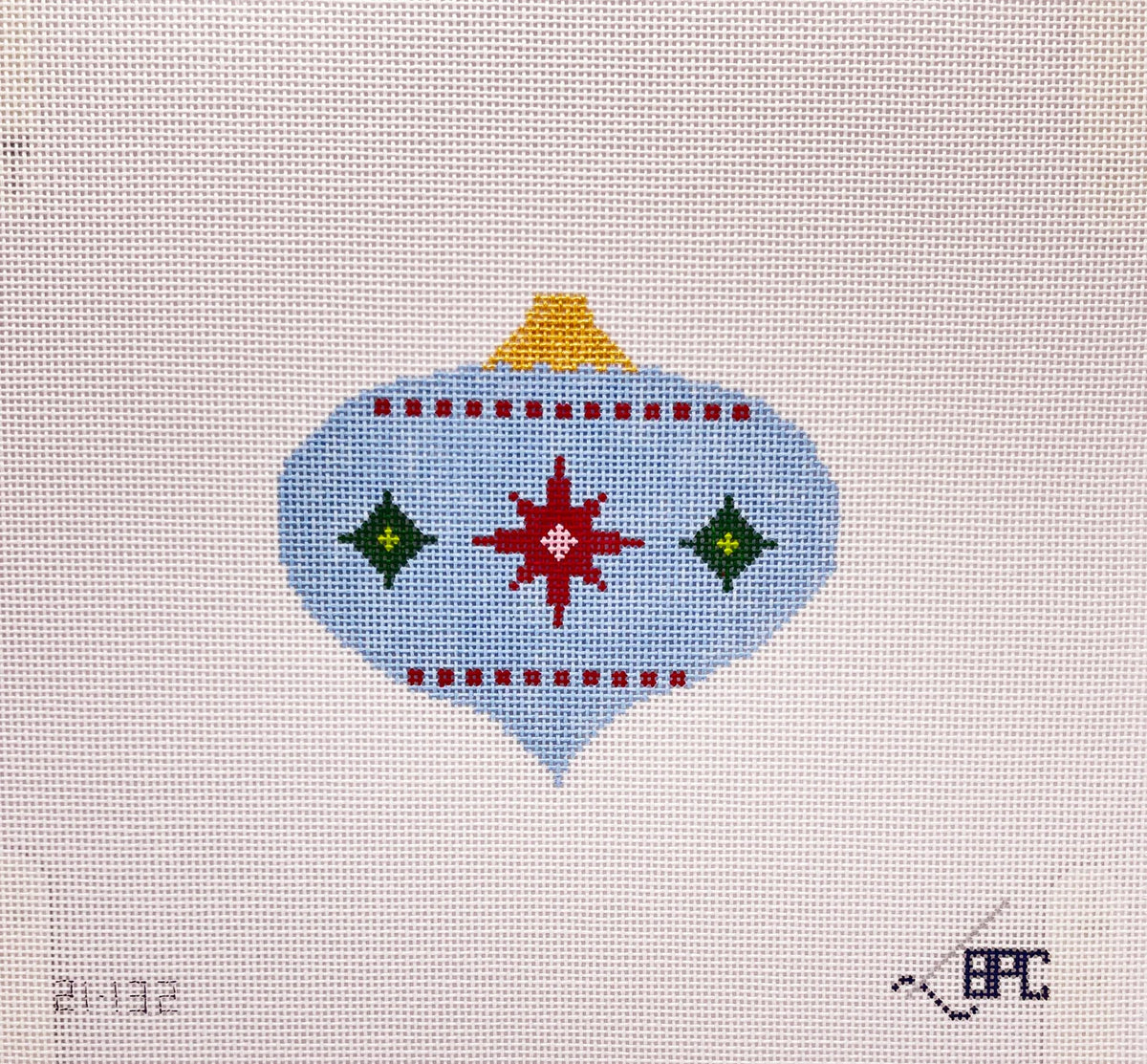 Retro Blue Ornament