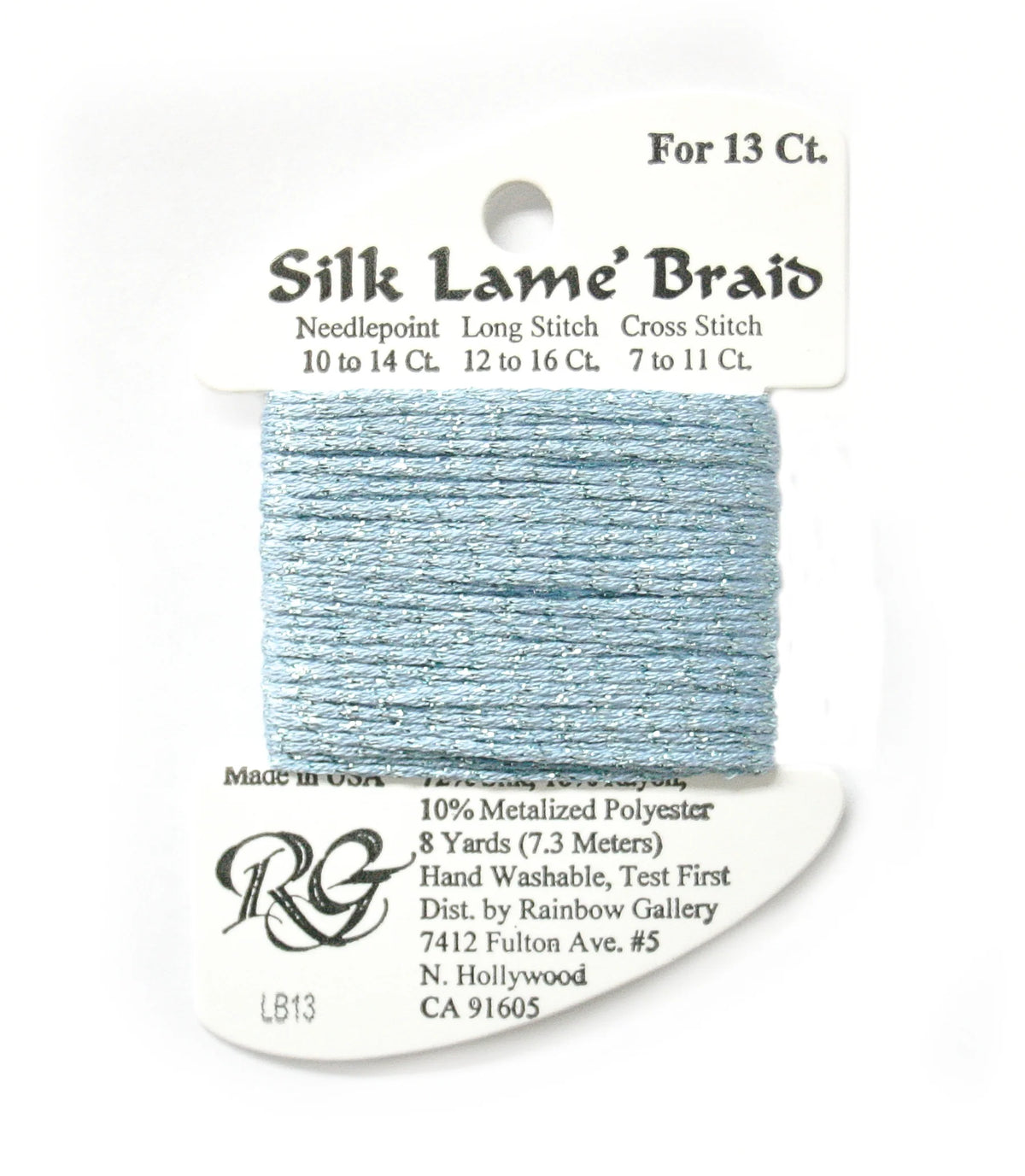 Silk Lame Braid 13 LB13 Sky Blue