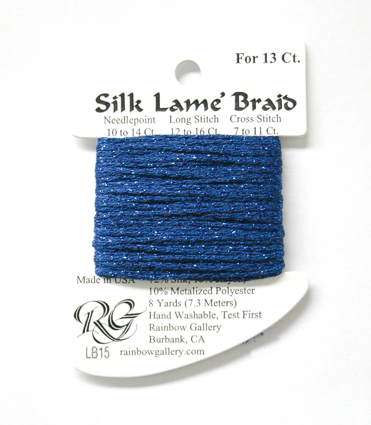 Silk Lame Braid 13 LB15 Dark Blue