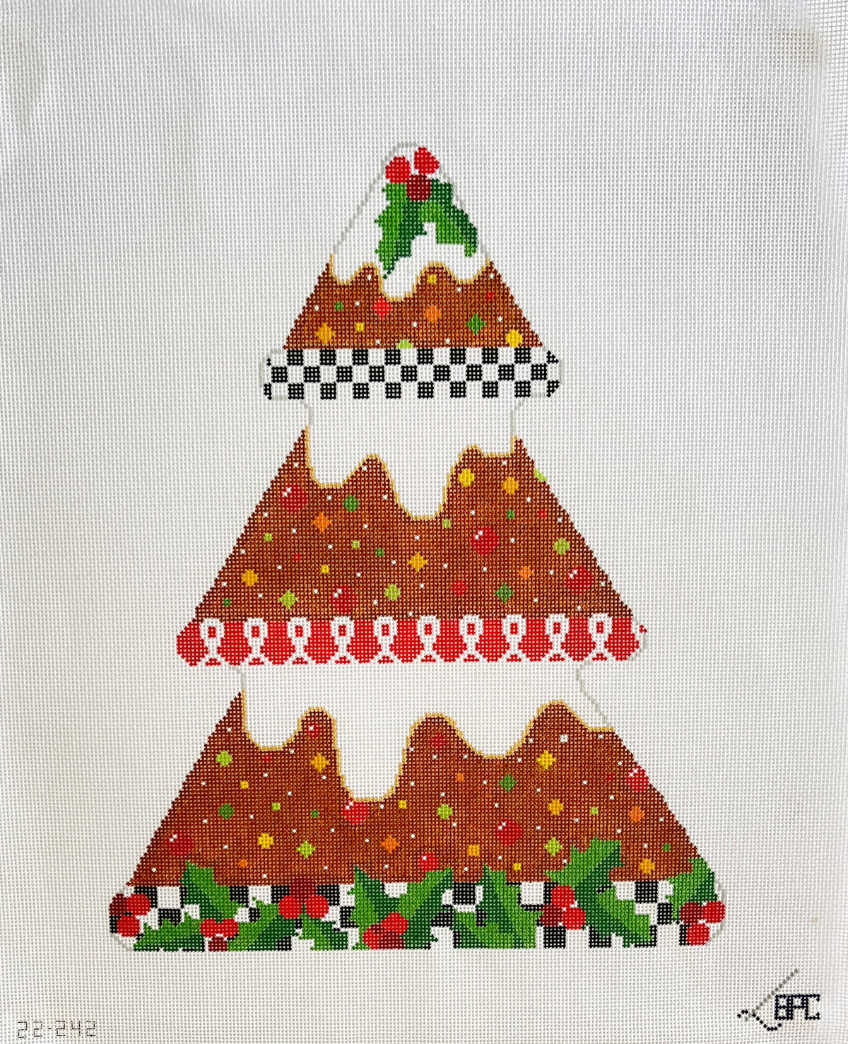 Holiday fruitcake tree