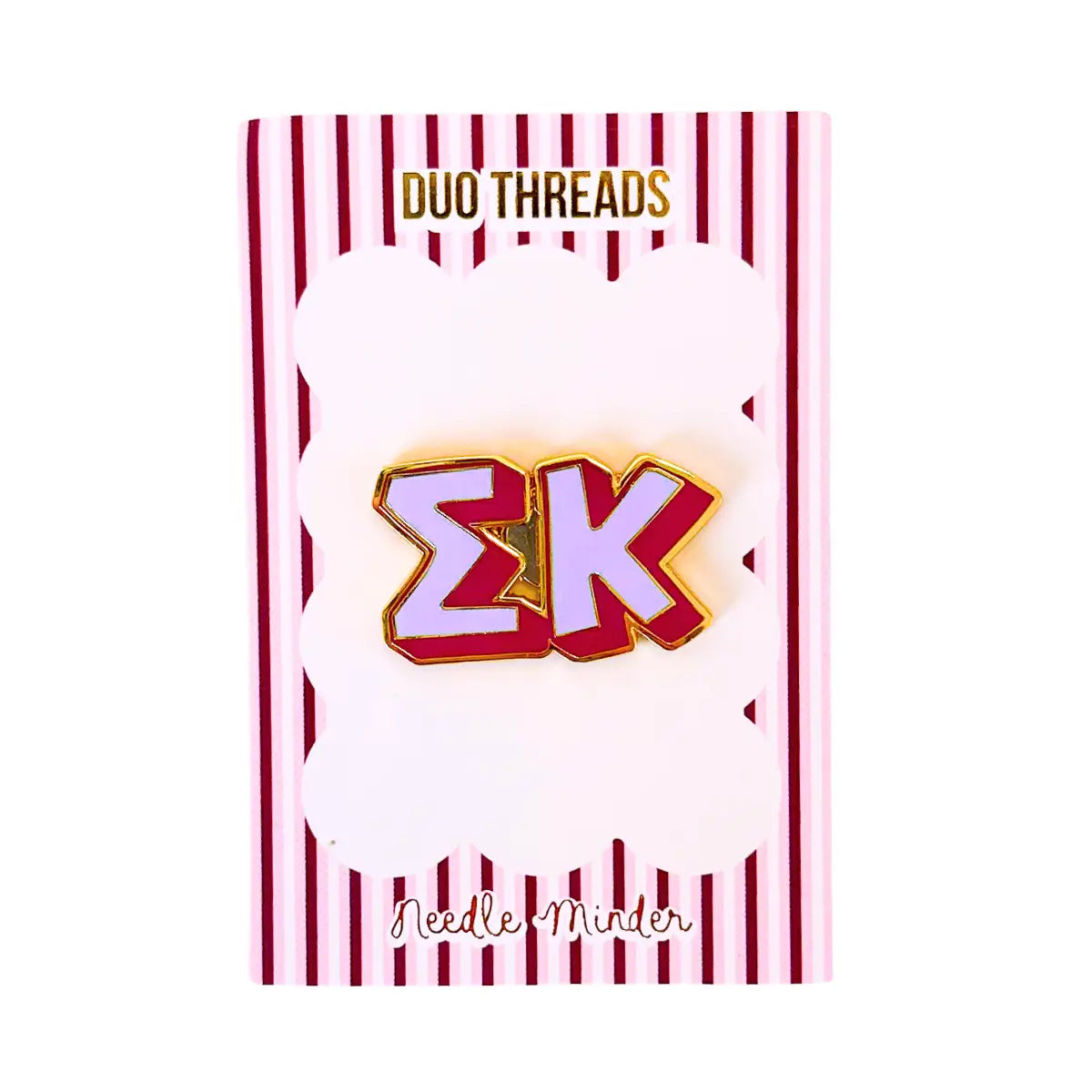 Sorority Bubble Letter Sigma Kappa Needle Minder