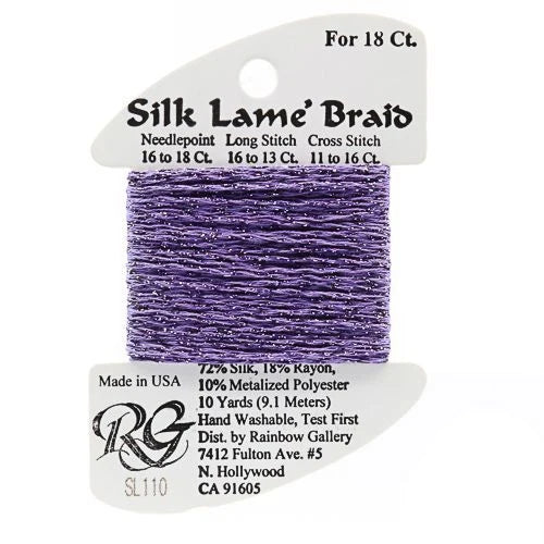Silk Lame Braid 18 - SL110 Dark Violet