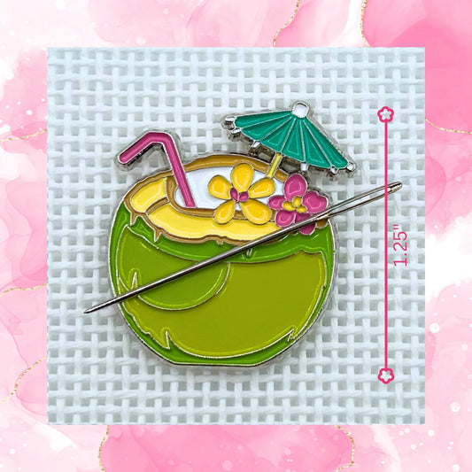 Green Coconut Drink Needle Minder