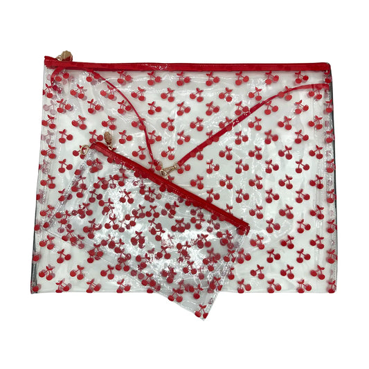 XL PVC+ Cherry Project Bag