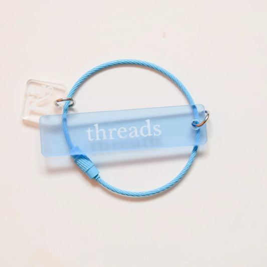 'threads' Thread Ring Blue