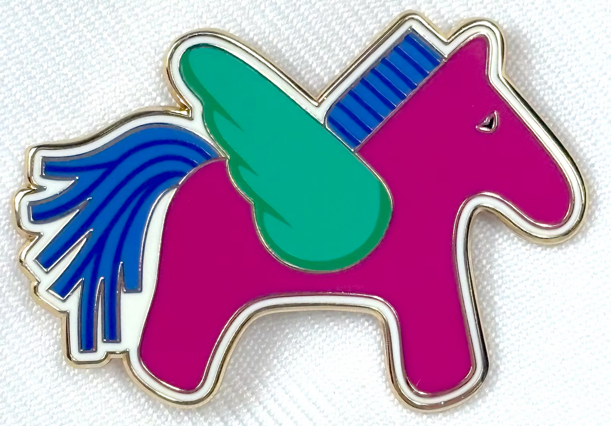 Hermès Pegasus Blue/Teal Needle Minder