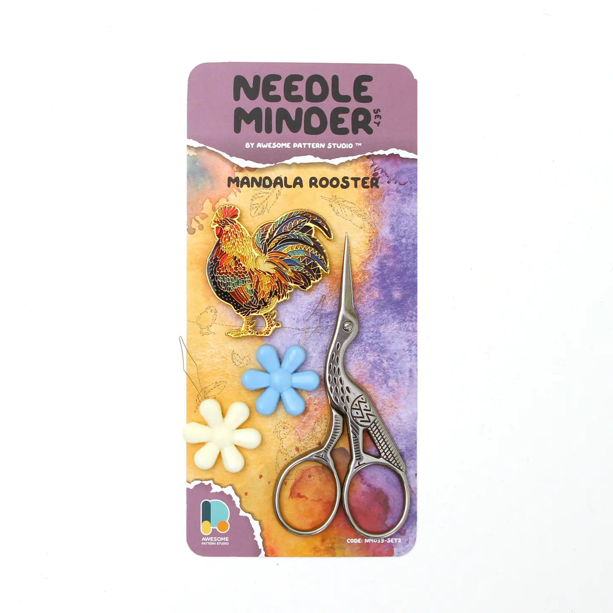 Mandala Rooster Needle Minder