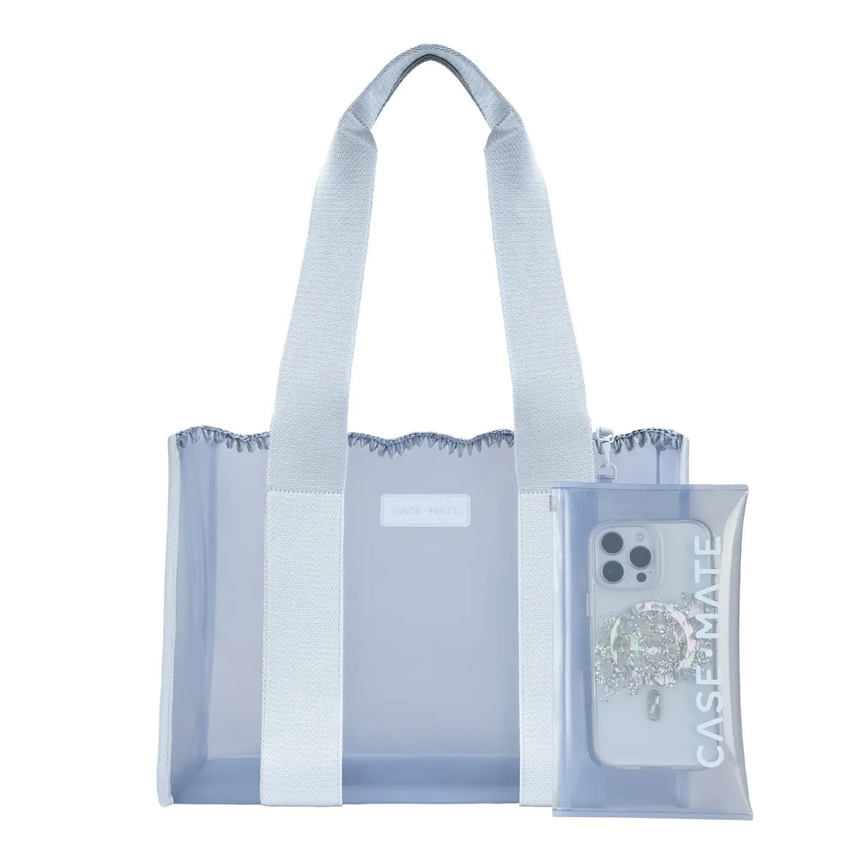 Case-Mate Carolina Blue Crochet Wave Jelly Tote Bag (Medium)
