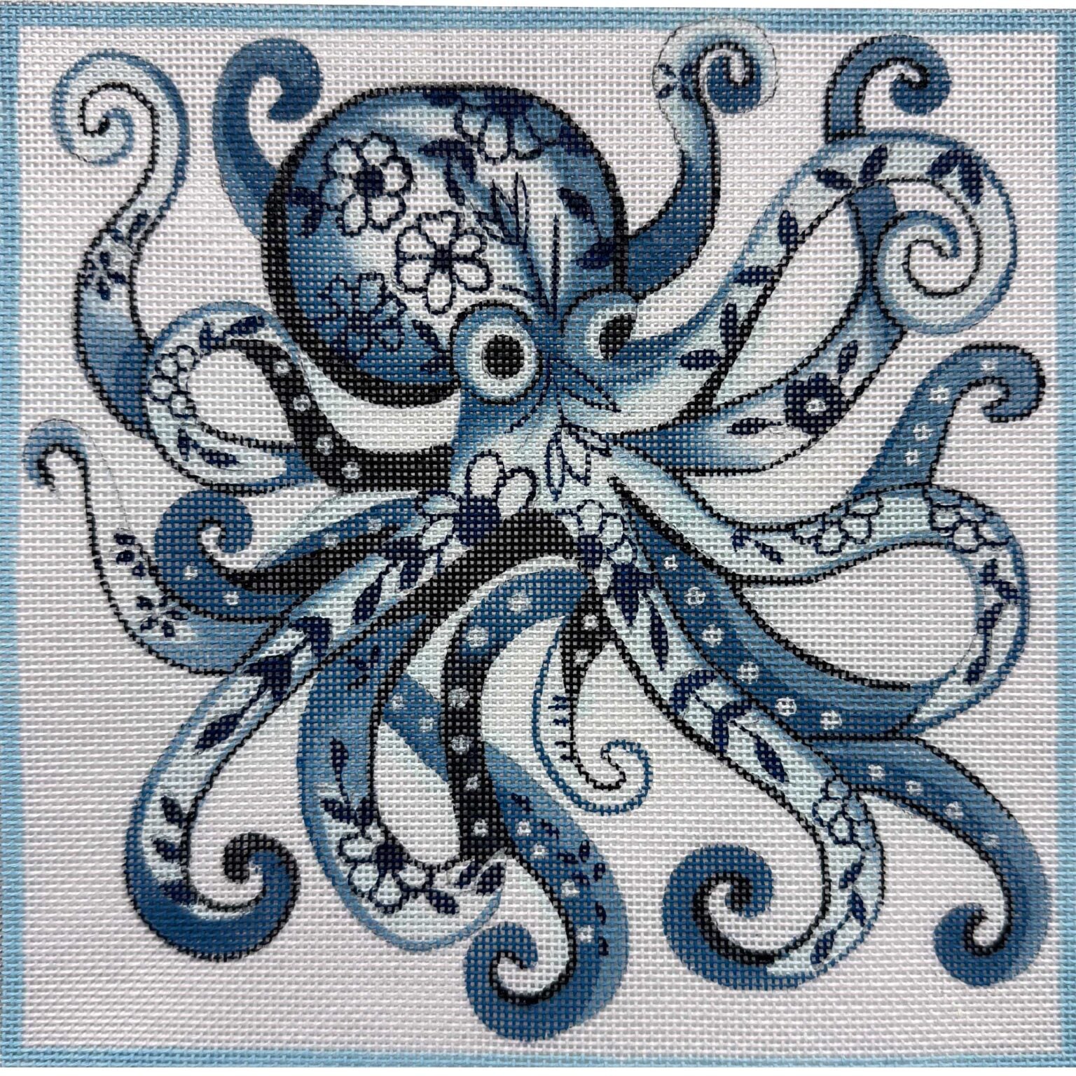 Blue Delft Octopus