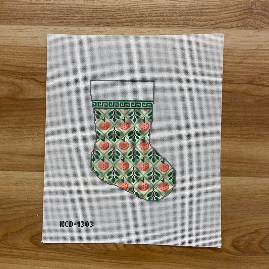 Grapefruit Holiday Mini Sock Canvas