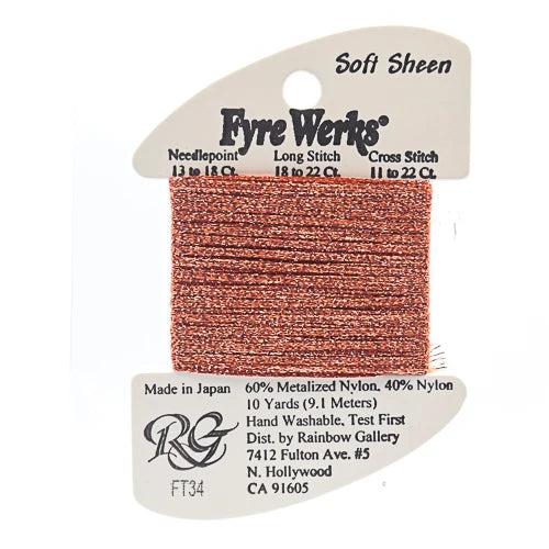 FYRE WERKS FT34-RED ORANGE