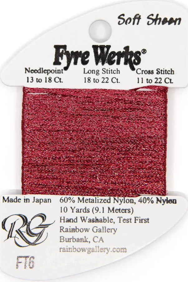FYRE WERKS FT6-BRITE CHRISTMAS RED