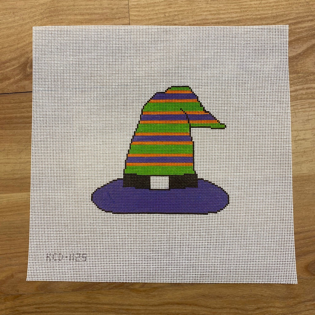 Striped Witch's Hat Ornament