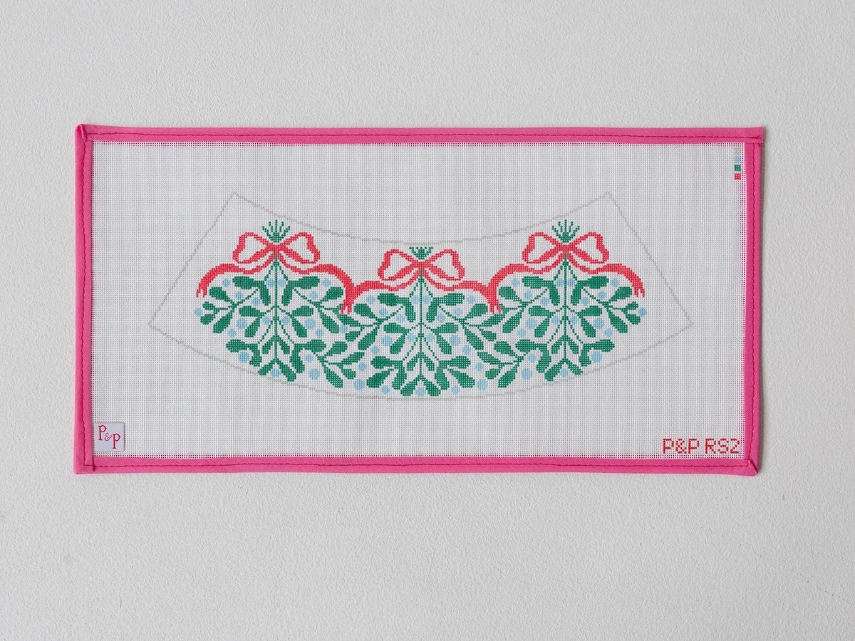 Red Bow Mistletoe Lampshade