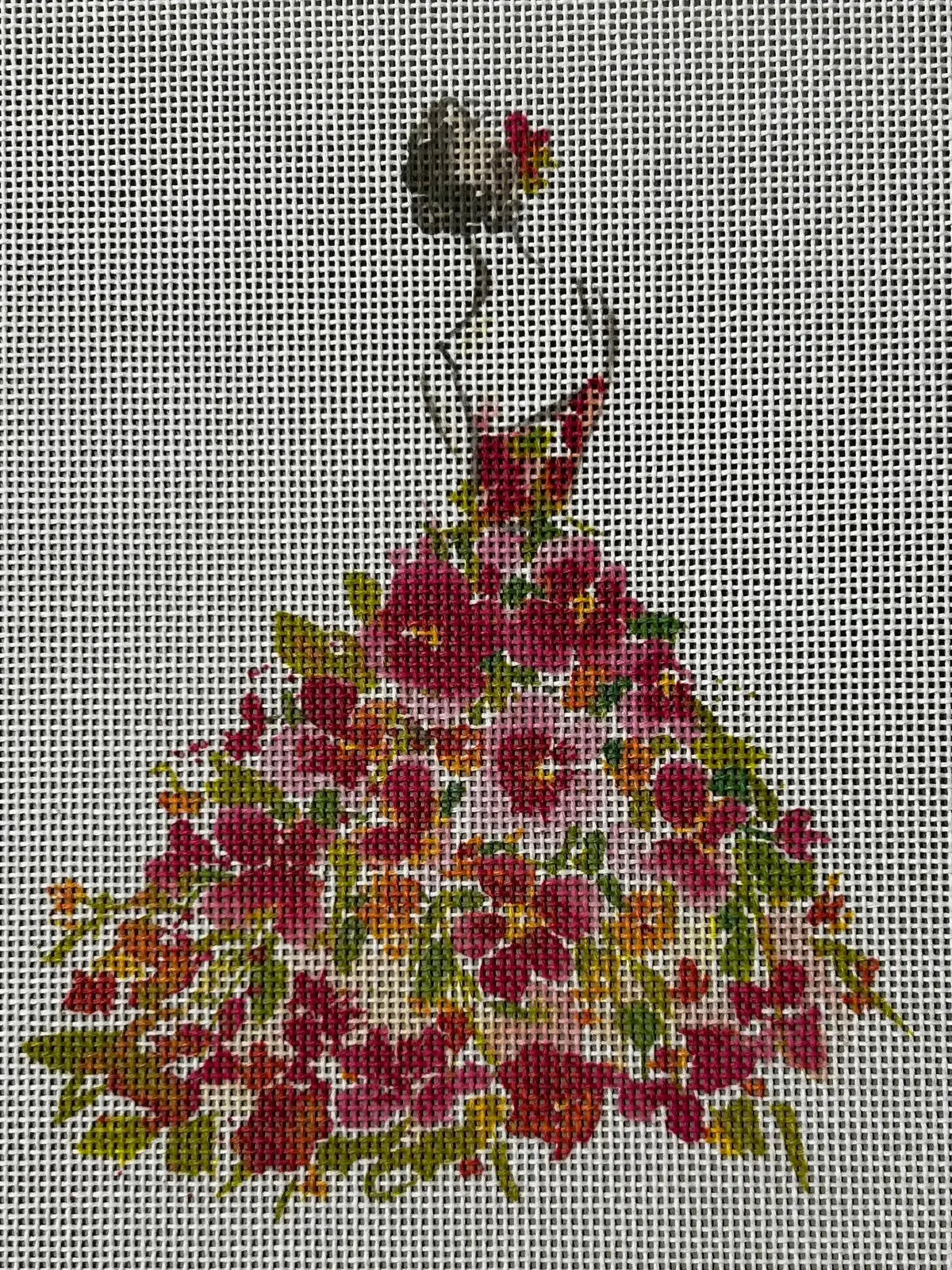 Lady w/Multi Flowers ECT876E