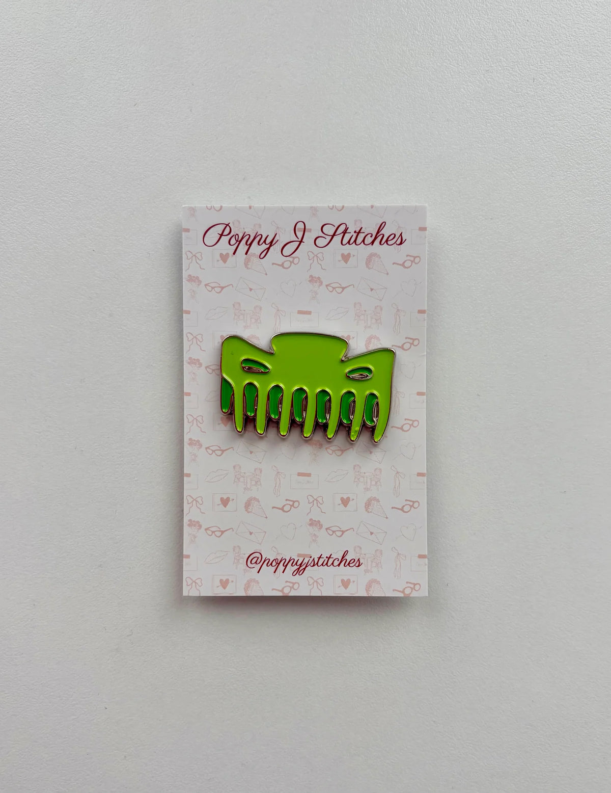Hair Clip Green  Needle Minder
