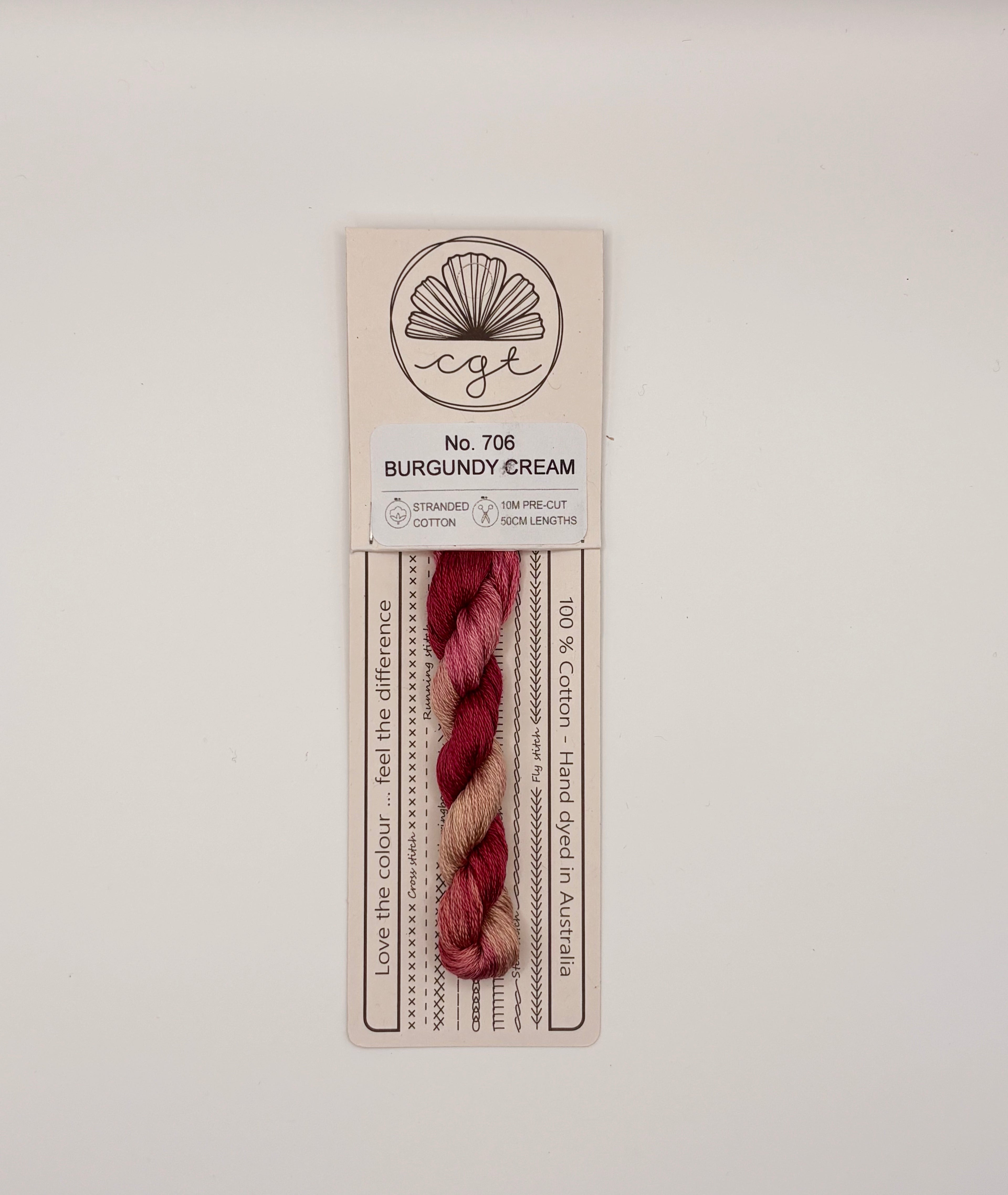 Cottage Garden Threads Burgundy Cream