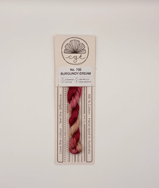 Cottage Garden Threads Burgundy Cream