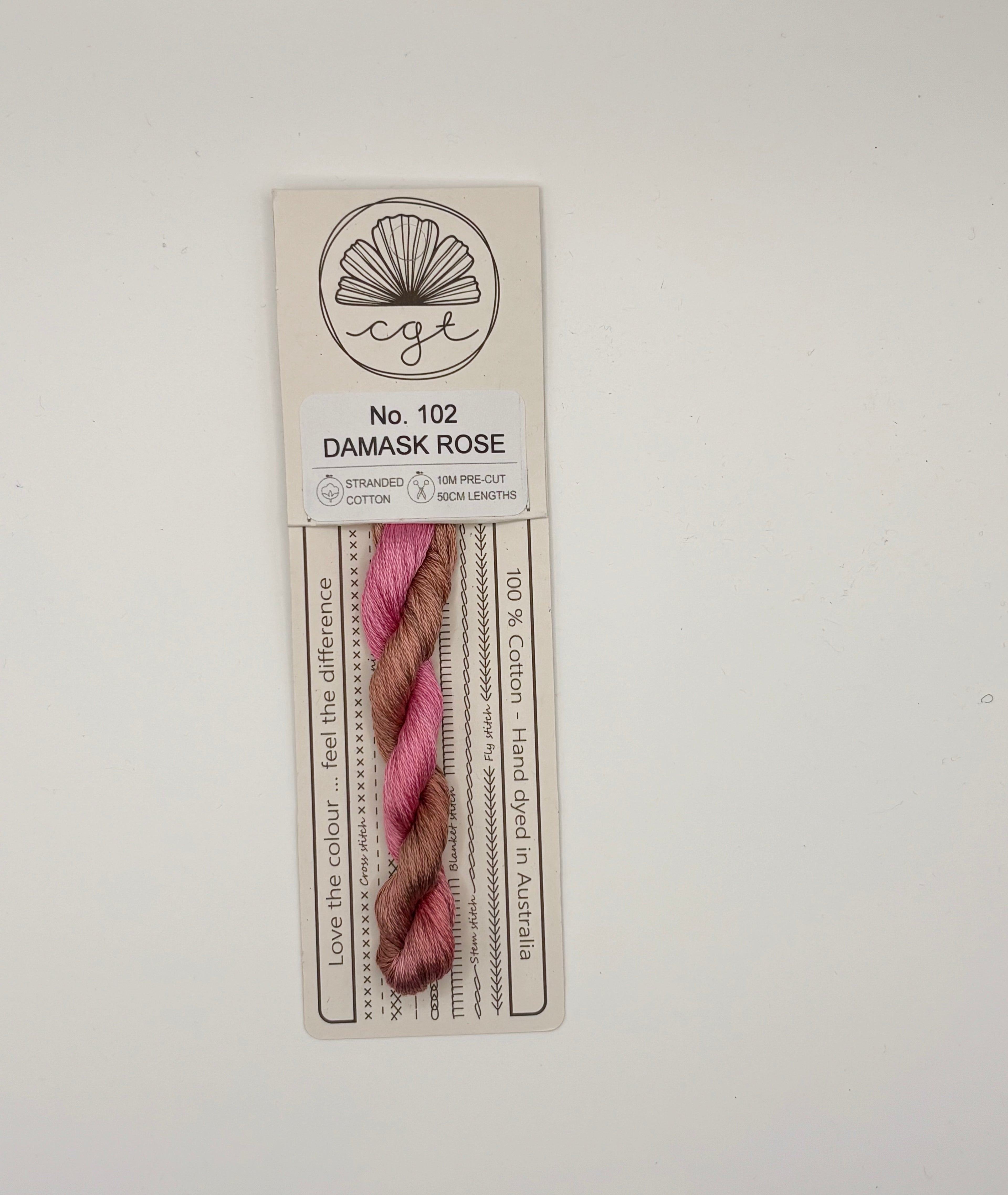 Cottage Garden Thread Damask Rose