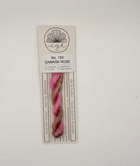 Cottage Garden Thread Damask Rose
