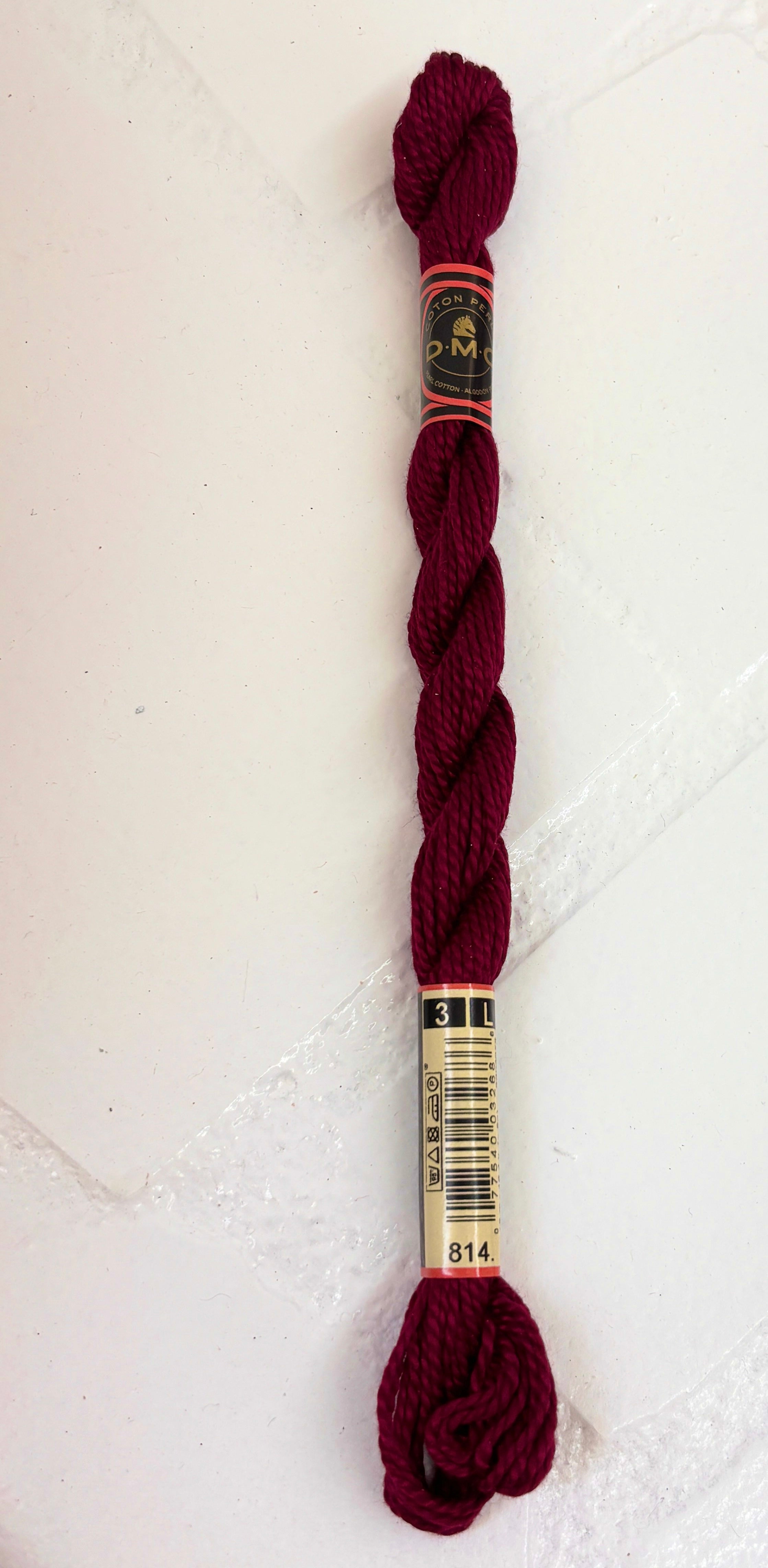 Fleur de Paris Pearl Cotton 3 Vin Rouge 814