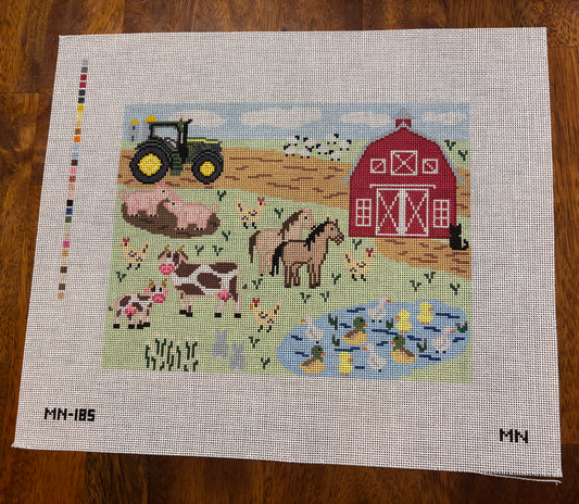Barnyard Farm Scene