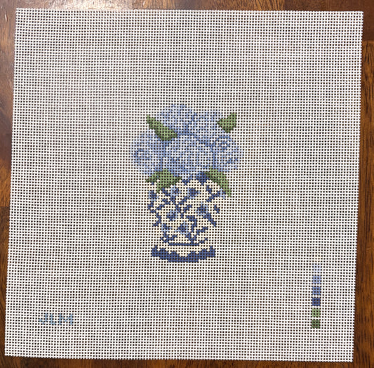 Blue Hydrangea Ginger Jar