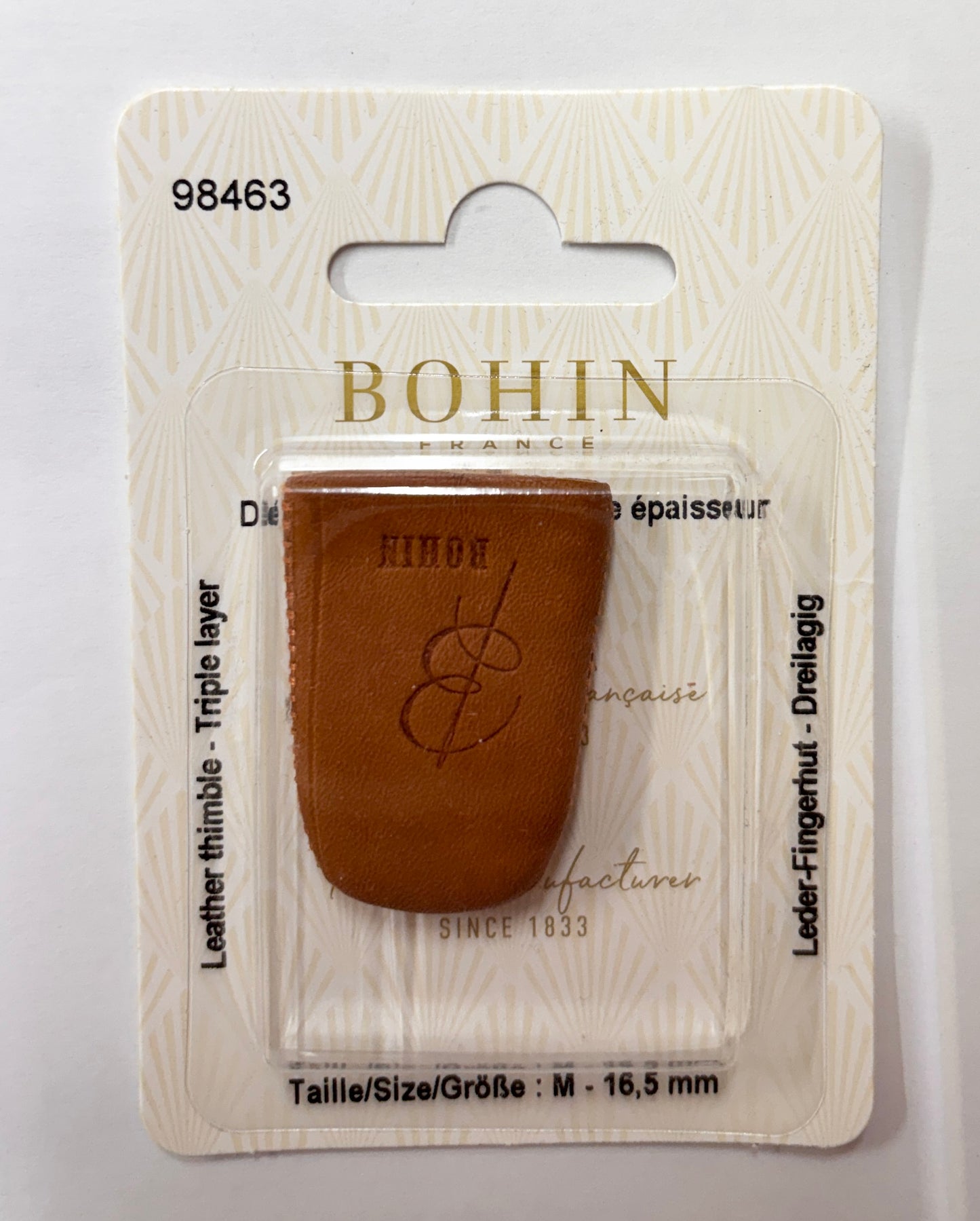 Bohin Leather Thimble Medium