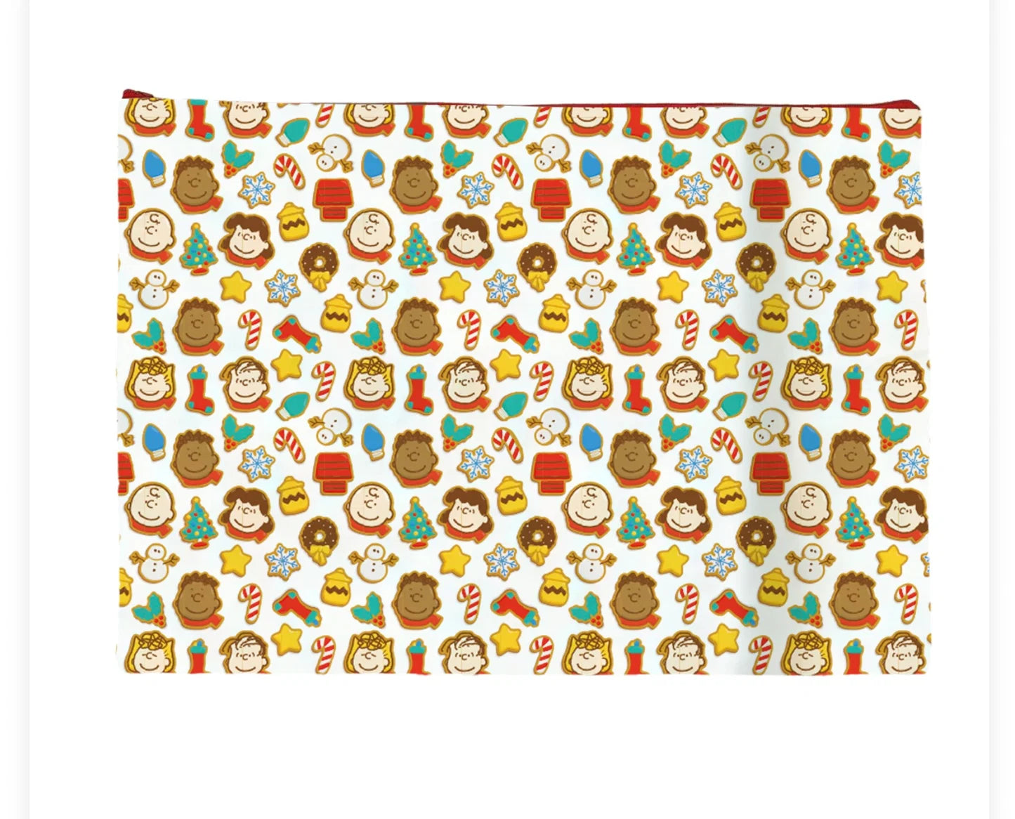 PEANUTS Gingerbread Cookie – Medium Woven Project Bag