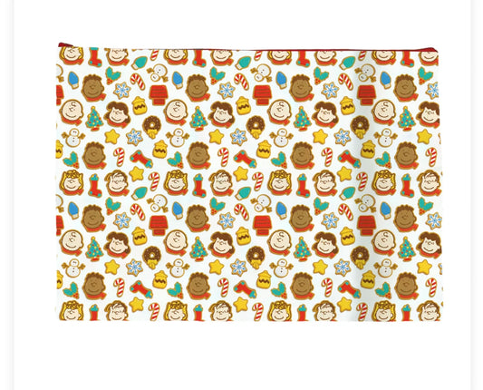 PEANUTS Gingerbread Cookie – Medium Woven Project Bag