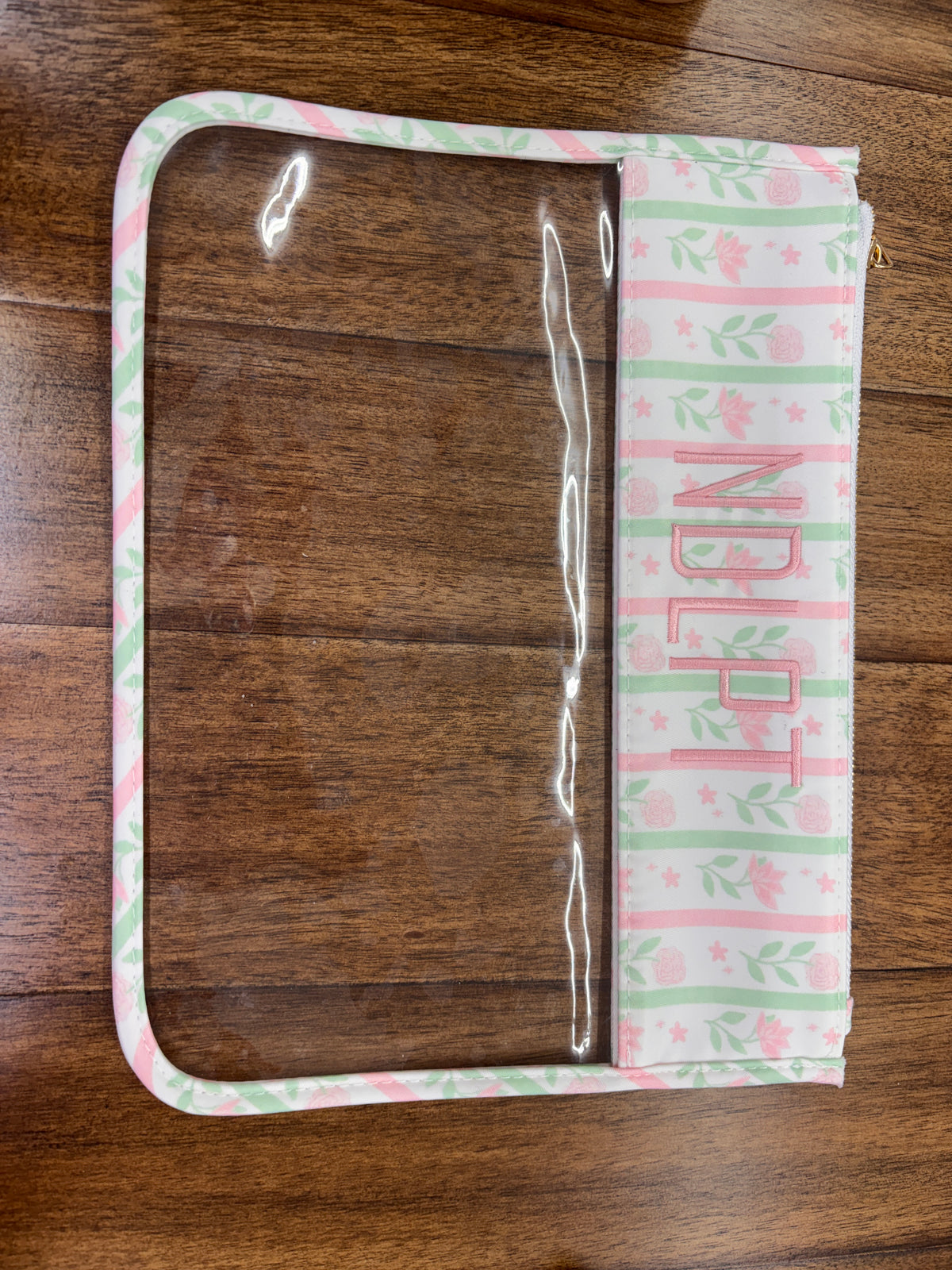 Pink & Green Flower NDLPT Project Bag