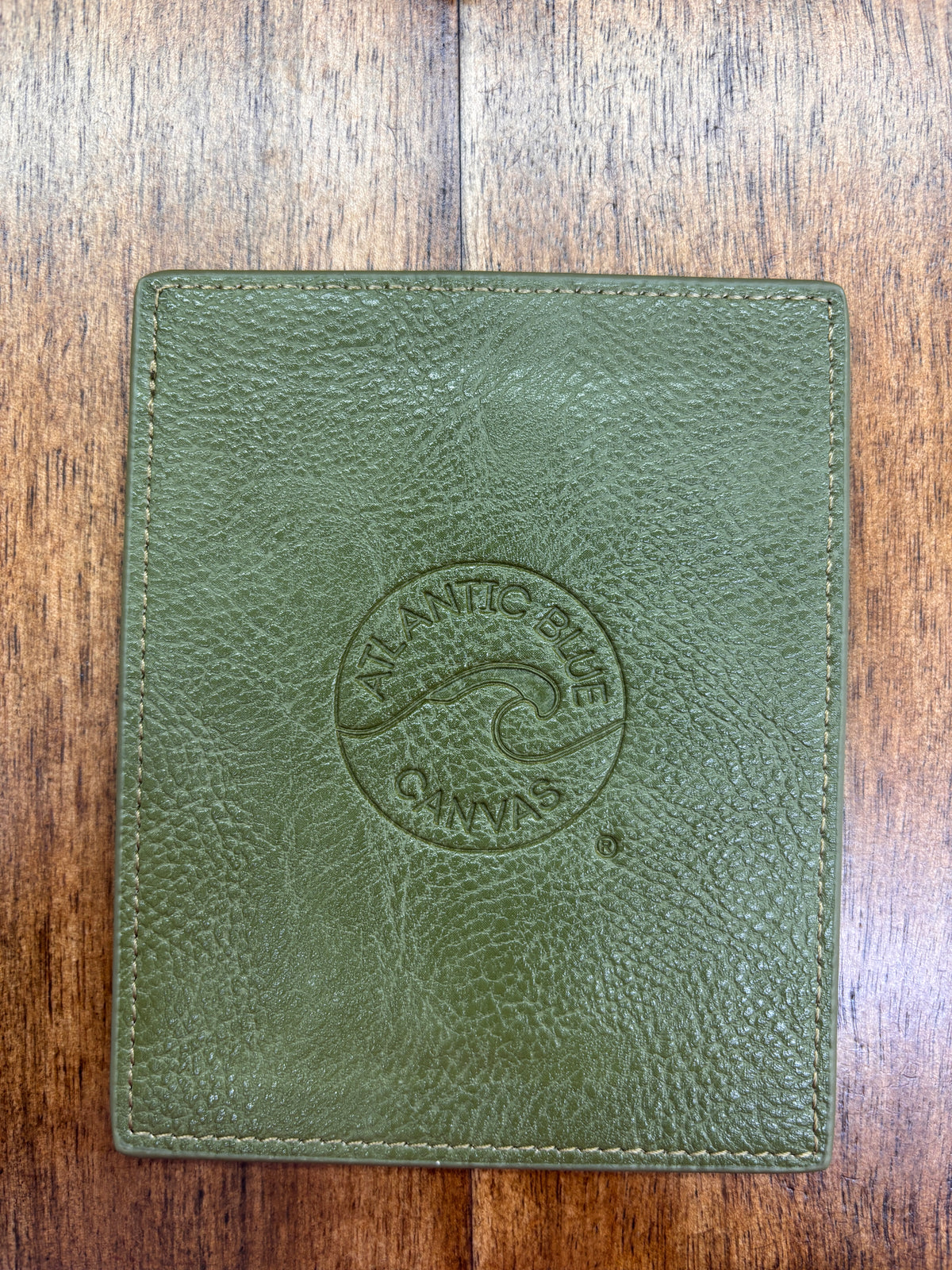 Self-Finishing Leather Polaroid Magnet Forest Green