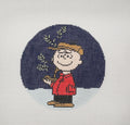 PEANUTS "A Charlie Brown Christmas" - Charlie Brown Holding Tree Round