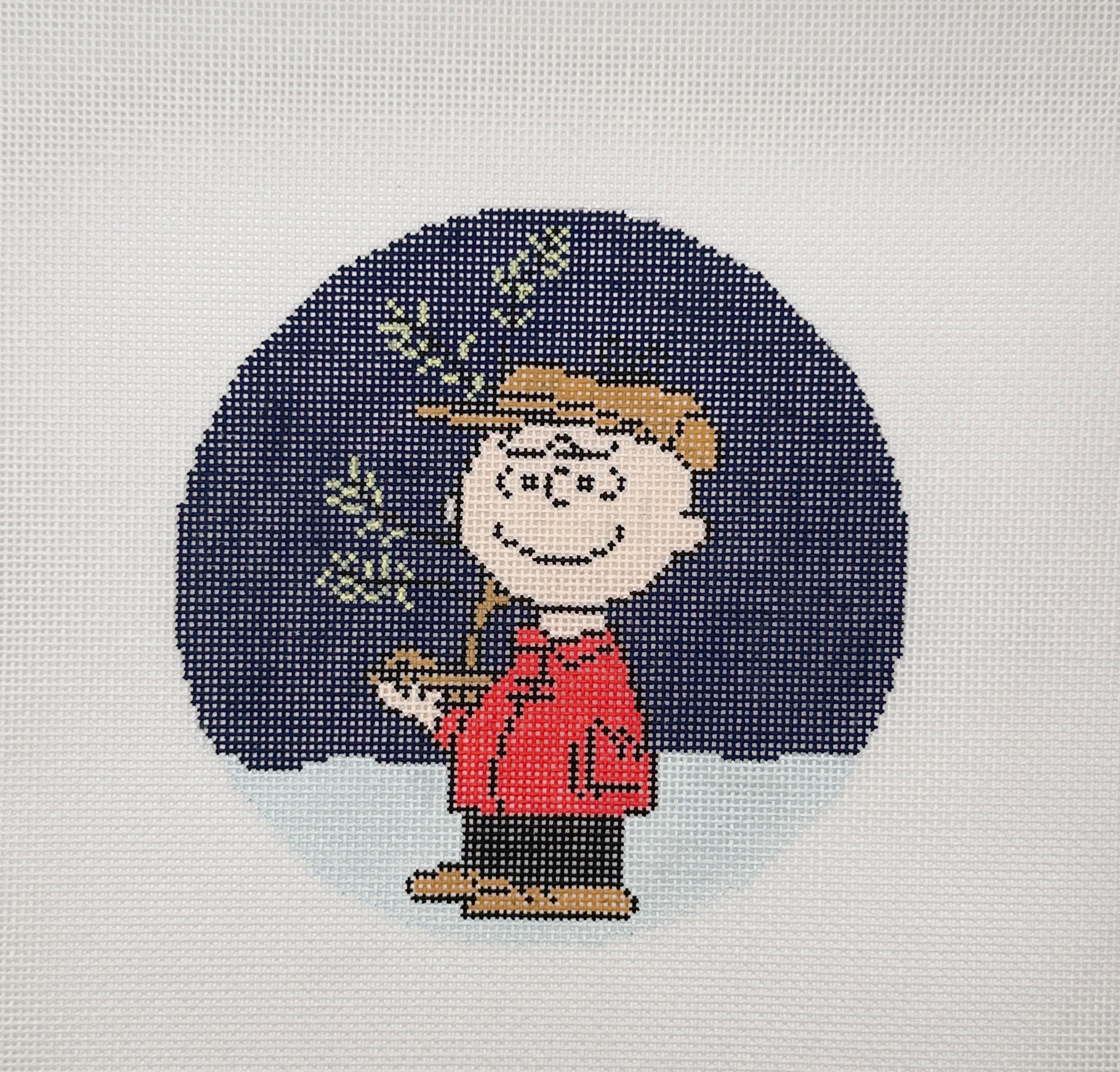 PEANUTS "A Charlie Brown Christmas" - Charlie Brown Holding Tree Round