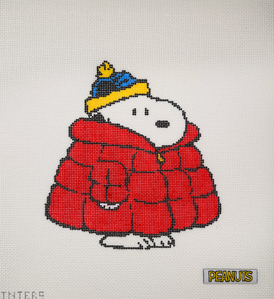 PEANUTS Winter - Snoopy in Puffer Coat Canvas
