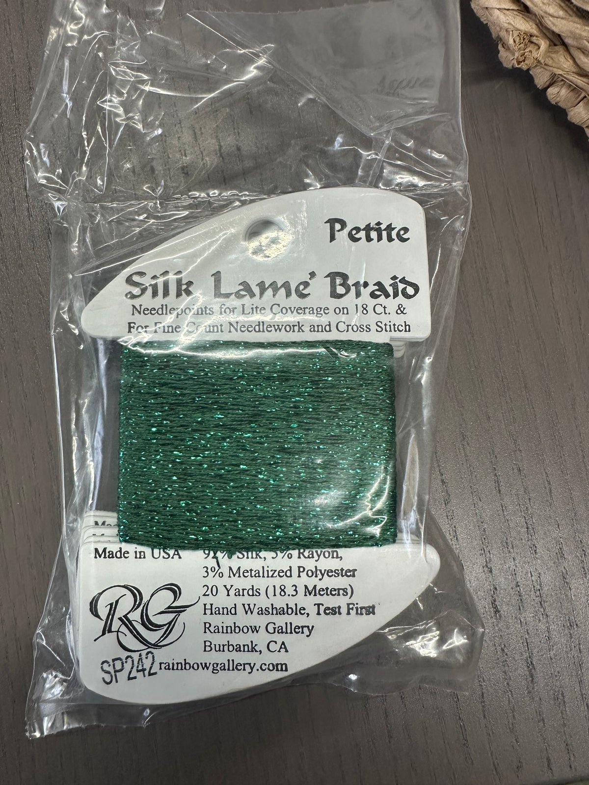 Silk Lame Petite SP242 PEACOCK GREEN