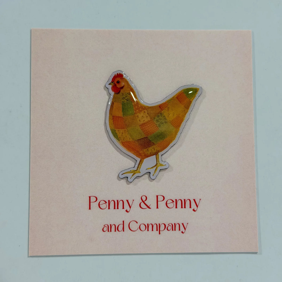 Patchwork Hen Needle Minder