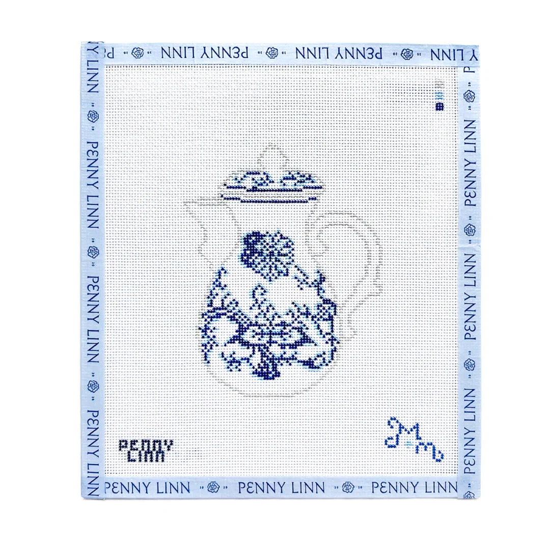 Blue and White Carafe