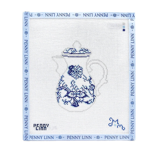 Blue and White Carafe