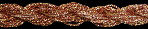 Threadworx #12 Overdyed Metallic Gilded Golden Pink 910781