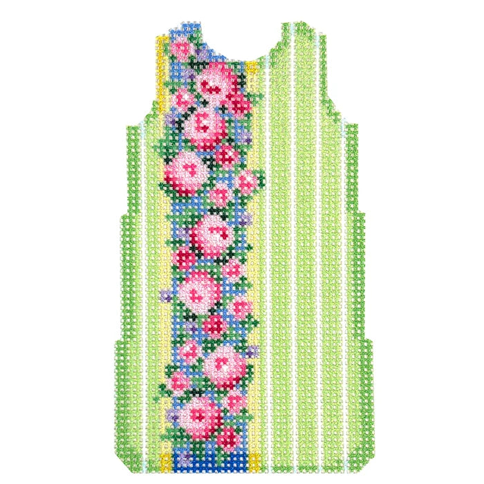 Vertical Floral Mini Shift