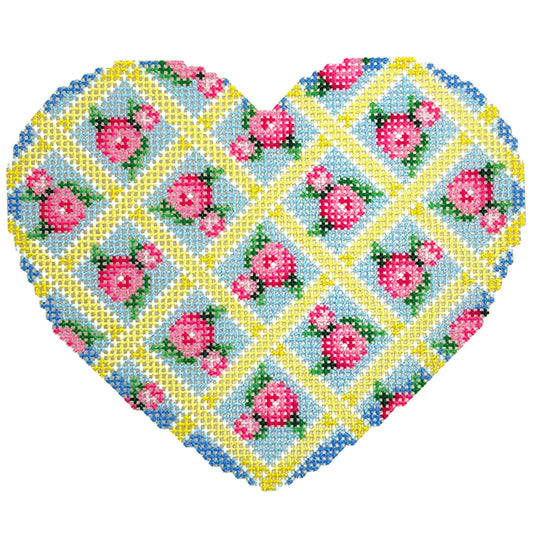 Rose Lattice Large Heart