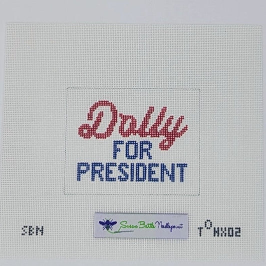 Dolly for President (red/white/blue)